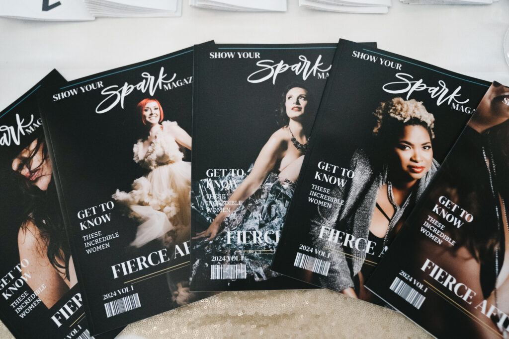 Picture of Fierce After Forty Magazines by Show Your Spark with different cover girls. 